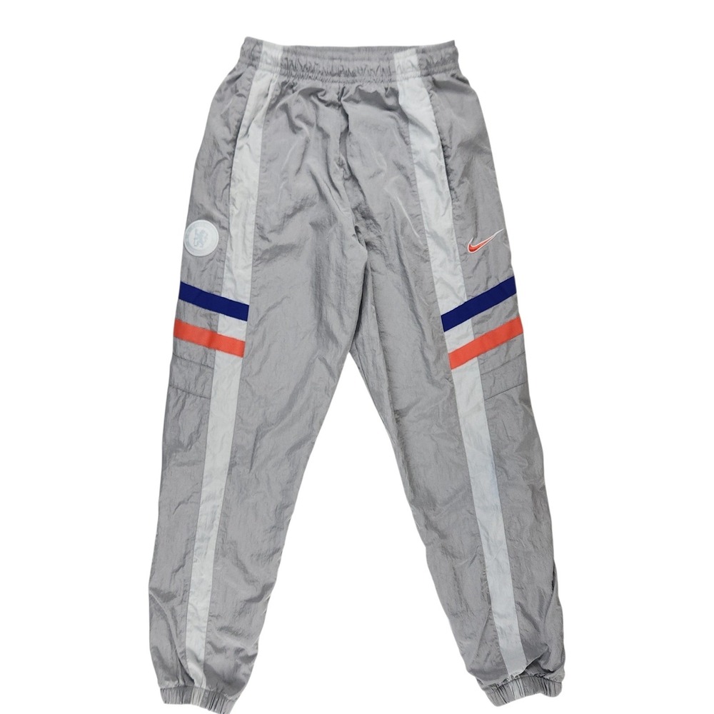 Nike‎ Air Max Chelsea FC Track Pants Football Soccer Sz S Crinkle Gray